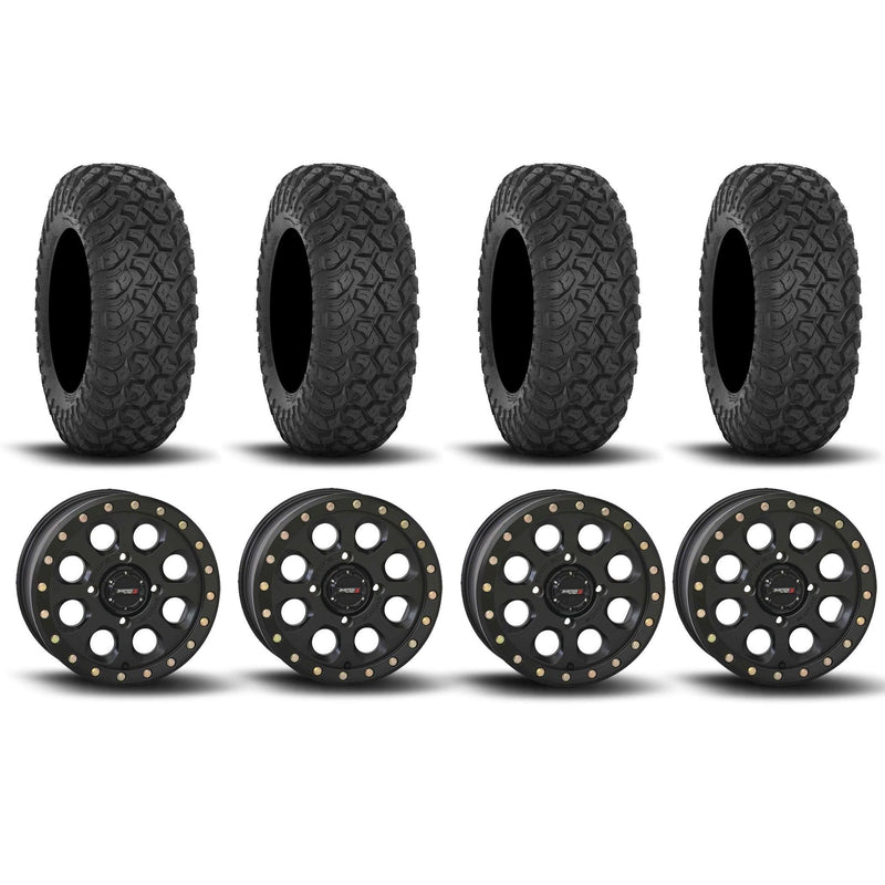 Load image into Gallery viewer, System 3 SB-7 Beadlock Matte Black 15" Wheels And RT320 Tires [32x10R-15]
