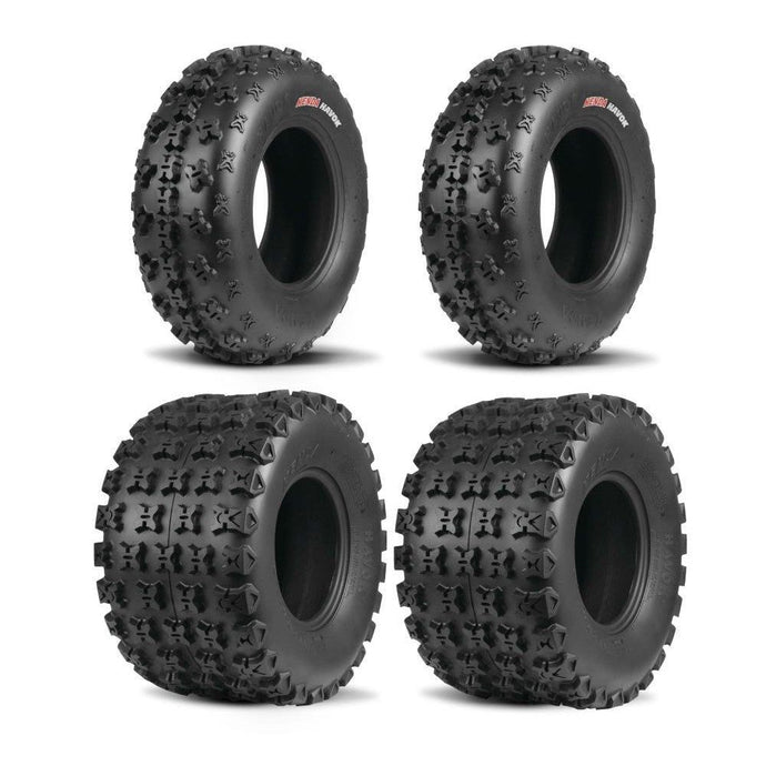 Kenda Set of Two K3210F/K3211 Havok Tires (6 Ply) [21x7-10] And Two (6 Ply) [20x11-9] Tires