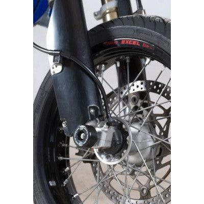 Load image into Gallery viewer, R&amp;G Racing Black Fork Protectors For 2005-2010 Suzuki DRZ400 Supermoto
