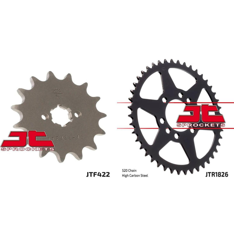 Load image into Gallery viewer, Front &amp; Rear Sprocket Kit for SUZUKI T20 Super Six-520 Chain Conversion 68
