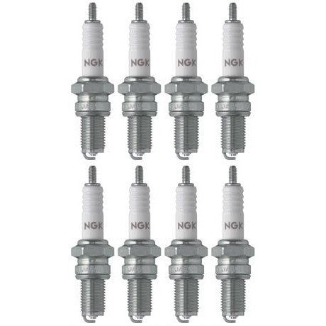 Set of 8 NGK Standard Spark Plugs for Kawasaki BAYOU 1999-1997 Engine 220cc