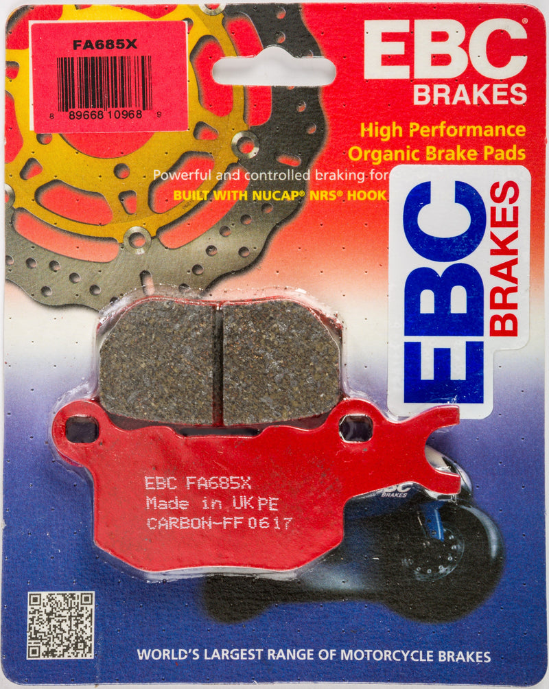 Load image into Gallery viewer, EBC 1 Pair Performance X-Series Carbon Brake Pads MPN FA685X
