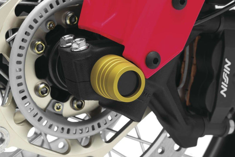 Load image into Gallery viewer, Kuryakyn Lodestar Gold Front Axle Sliders 3829
