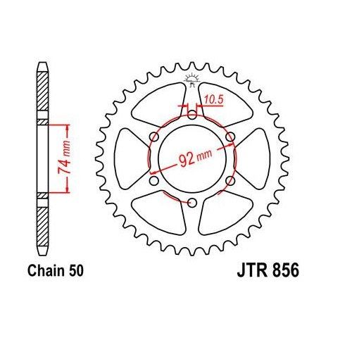 Steel Rear Sprocket 45T for Street YAMAHA XJ550 Maxim 1981-1983