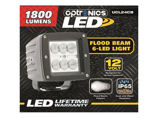 LED 3" Flood Lights, Post Mount, 12 Volt