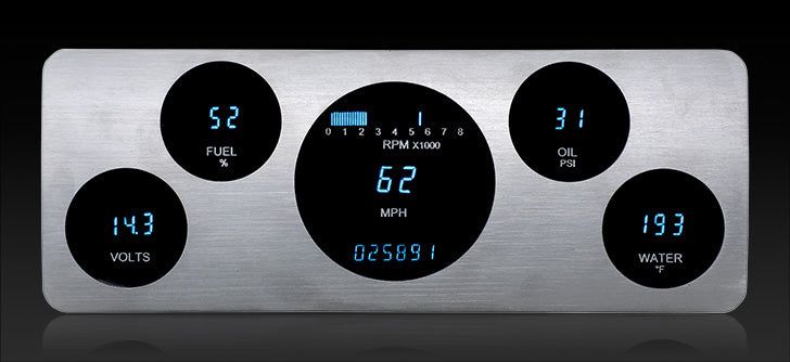 Load image into Gallery viewer, Dakota Digital 1940-1946 Chevrolet Pickup Series III Gauge Kit with Teal/Blue Display VFD3-40C-PU-Z
