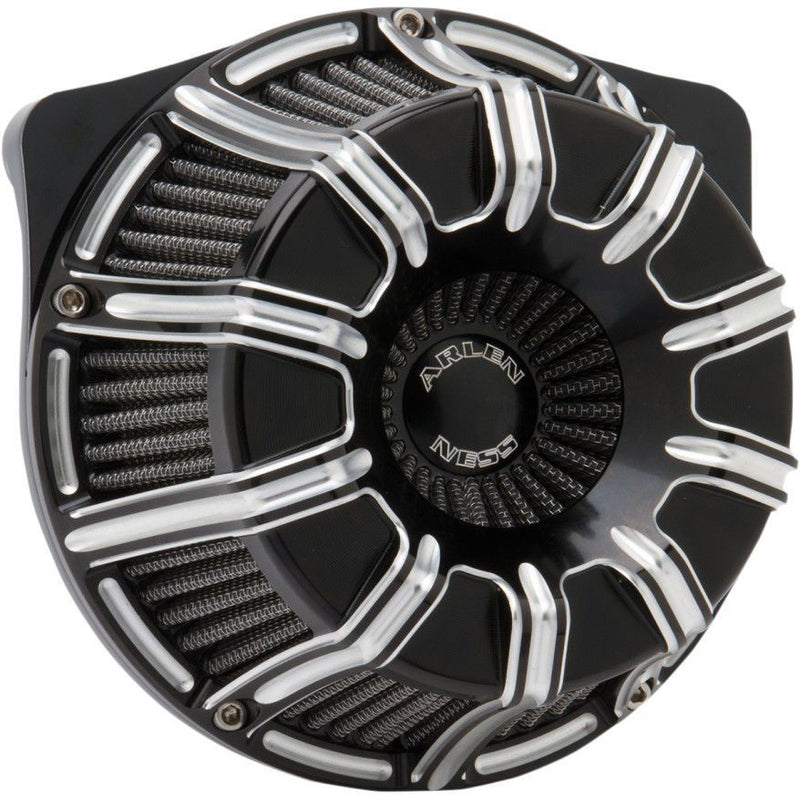 Load image into Gallery viewer, Arlen Ness Black Inverted Series 10-Gauge Stage 1 Air Cleaner Harley XL 91-16
