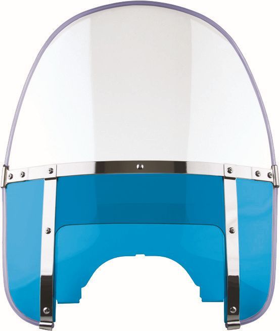 Load image into Gallery viewer, National Cycle Clear Beaded Heavy Duty Windshield, Blue With Mount Kit, Tapered Forks
