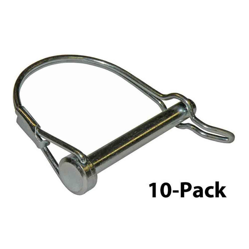 Load image into Gallery viewer, 10-Pack, Coupler Safety Latch, Tab Lock Snapper Pin - 1/4&quot;
