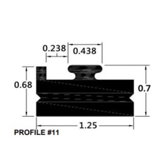 Load image into Gallery viewer, SPI Black Slide Runner Profile 11 56" 211-56-80
