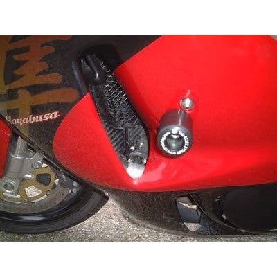 Load image into Gallery viewer, R&amp;G Racing Black Classic Style Crash Protectors For 2001-2007 Suzuki Hayabusa GSX1300R
