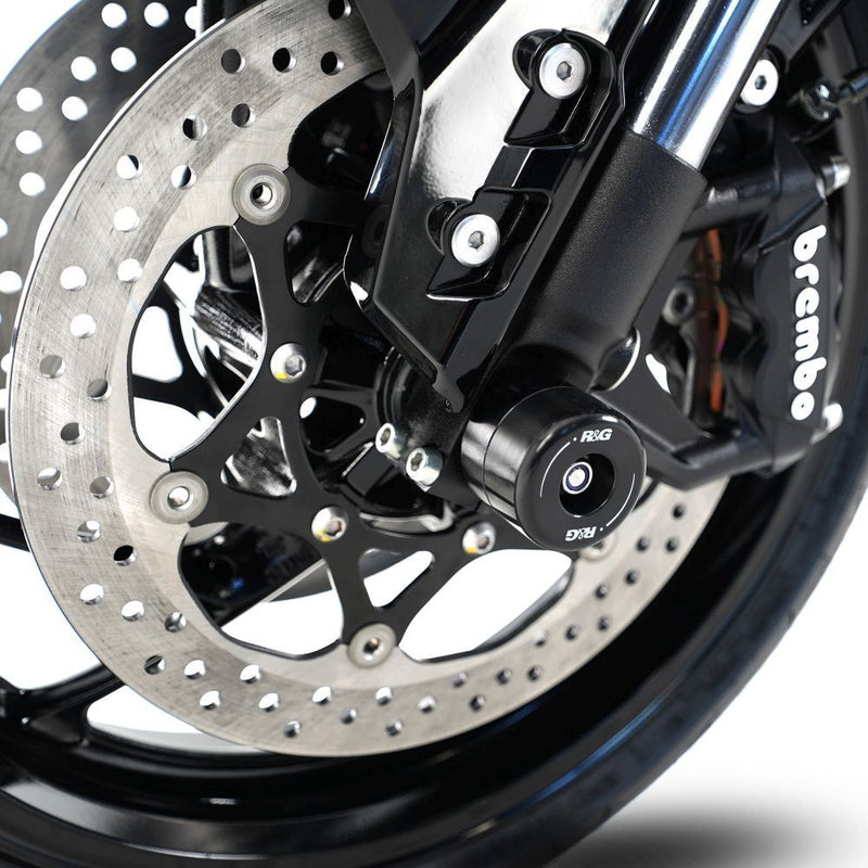 Load image into Gallery viewer, R&amp;G Racing Black Fork Protectors For 2024-2024 Suzuki GSXS1000GX Plus FP0286BK
