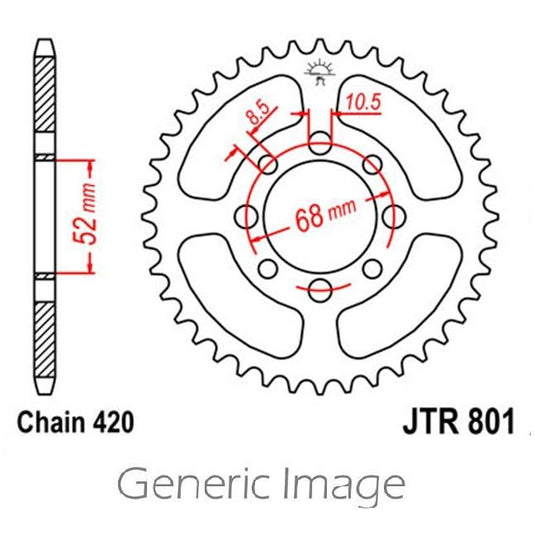 Front & Rear Steel Sprocket Kit for ATV/UTV SUZUKI LT50 QuadRunner 1984-1987