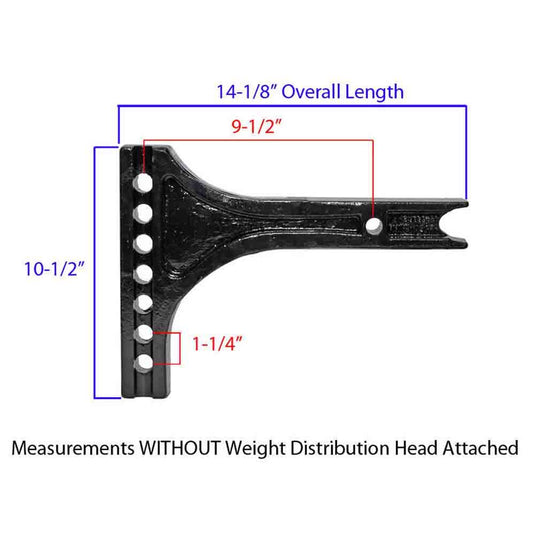 Weight Distributing Class III & IV Adjustable Shank