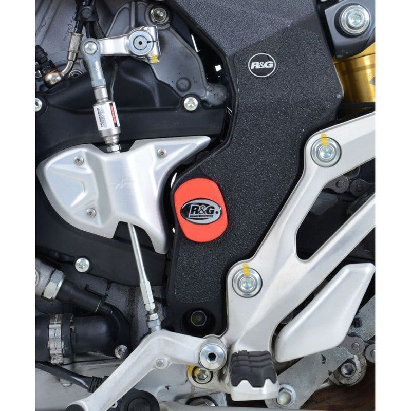 Load image into Gallery viewer, R&amp;G Racing Black Frame Plug Fits Both Sides For 2015-2018 MV Agusta Turismo Veloce 800
