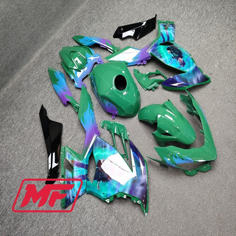 Load image into Gallery viewer, Monster Fairings Full Kit Kawasaki EX400 18-23 Anime + Windshield + Gas Tank Cover
