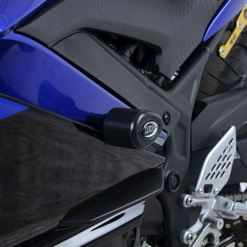 Load image into Gallery viewer, R&amp;G Racing White Aero Style Crash Protection Bobbins For 2019-2024 Yamaha YZF R3
