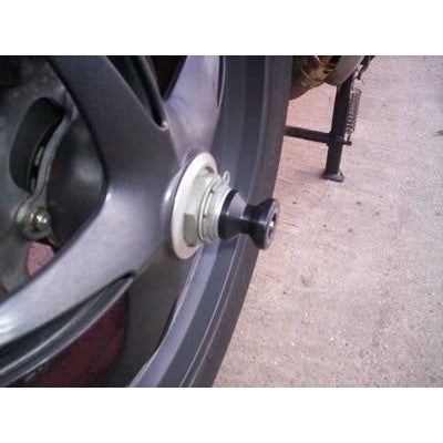 Load image into Gallery viewer, R&amp;G Racing Black Spindle Sliders For 2007-2012 Triumph Tiger 1050 SS0019BK
