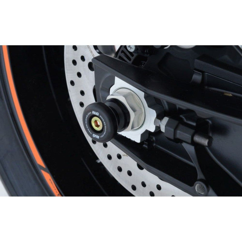 Load image into Gallery viewer, R&amp;G Racing Orange Spindle Sliders For 2023-2024 CF-Moto 800NK Sport
