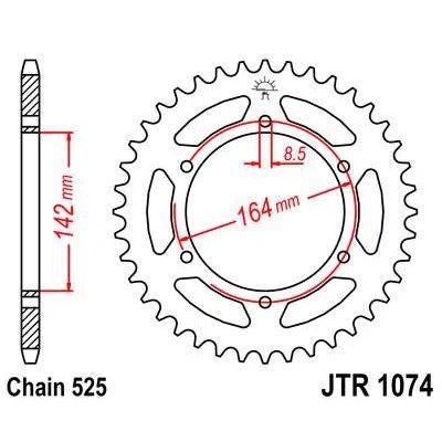 Load image into Gallery viewer, Front &amp; Rear Sprocket Kit for HYOSUNG GT650 R Sporttouring 05-08 JT Sprockets
