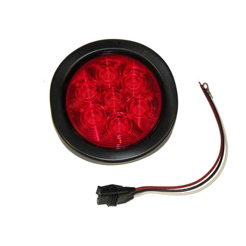 Load image into Gallery viewer, LumenX 4 Inch Round LED Trailer Tail Light Kit - Red
