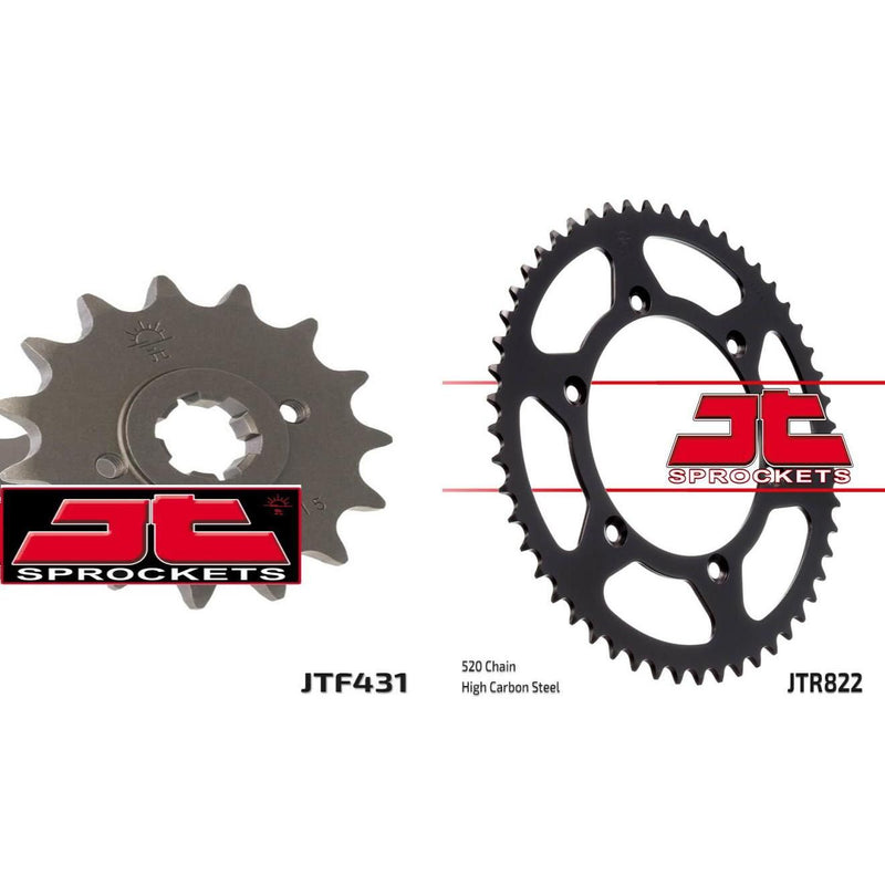 Load image into Gallery viewer, Front &amp; Rear Sprocket Kit for SUZUKI PE250 N 78-79 JT Sprockets
