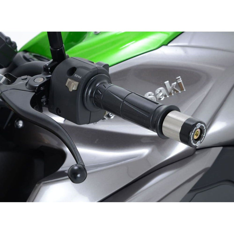 Load image into Gallery viewer, R&amp;G Racing Black Bar End Sliders For 2013-2017 CFMoto 650i
