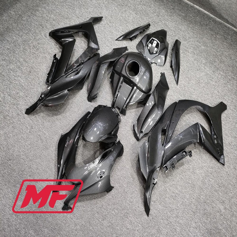Load image into Gallery viewer, Monster Fairings Full Kit Kawasaki ZX-10R 16-20 Carbon Fiber Style + Windshield + Gas Tank Cover
