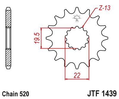 Load image into Gallery viewer, JT Sprockets Front Steel Countershaft Sprocket 11 Tooth 11T 520 Chain
