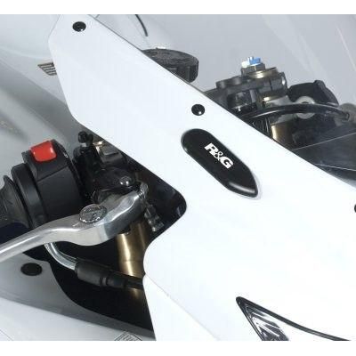Load image into Gallery viewer, R&amp;G Racing Black Mirror Delete Blanking Plates MBP0011BK
