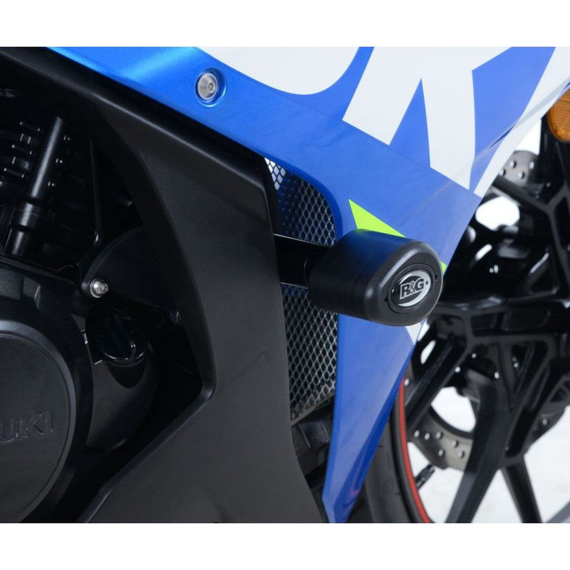 Load image into Gallery viewer, R&amp;G Racing Red Aero Style No-cut Crash Protectors For 2018-2020 Suzuki GSX250R
