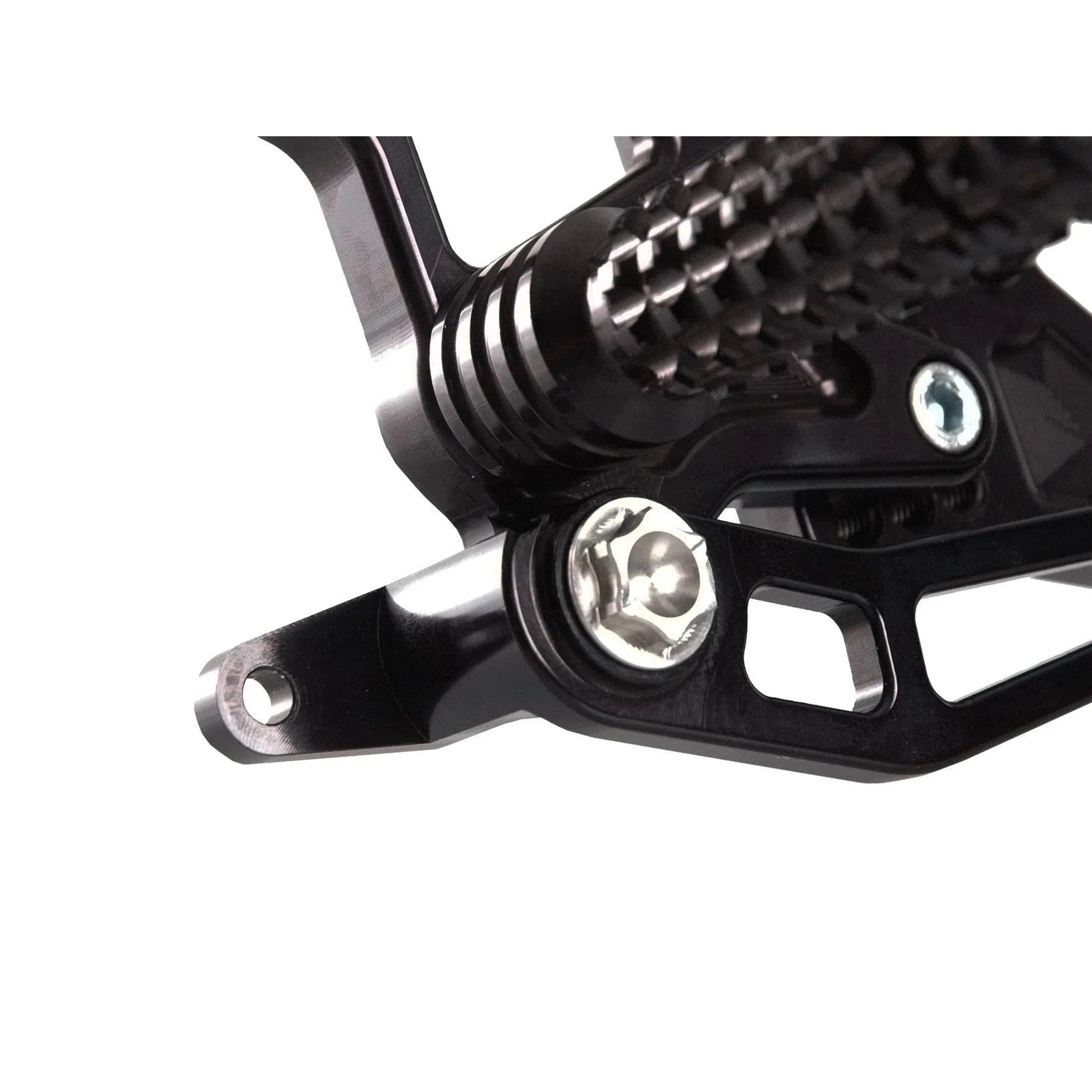 Vortex Racing Adjustable Rear Set Black - RS424K