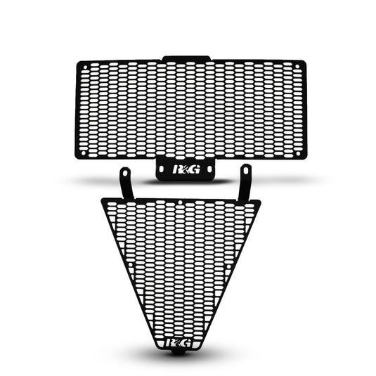 R&G Racing Matt Black PRO Radiator Guard For 2022-2024 Ducati Streetfighter V2