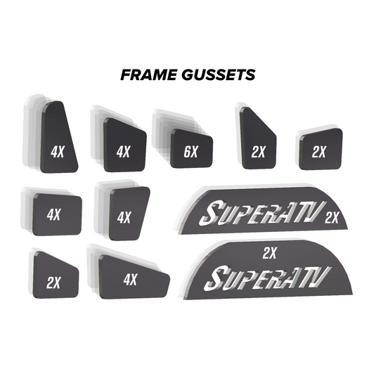 SuperATV Can-Am Defender Weld-In Gusset Kit WFG-CA-DEF