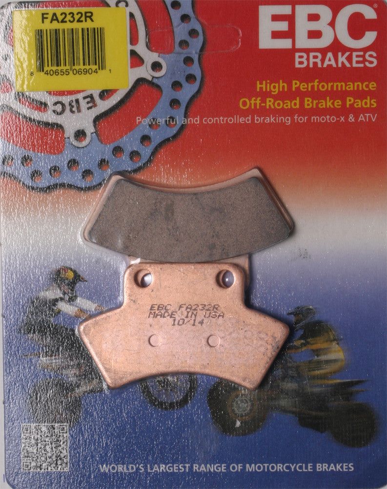 Load image into Gallery viewer, EBC 1 Pair Sintered R Series Heavy-Duty Brake Pads MPN FA232R
