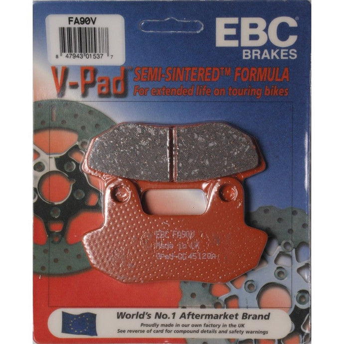EBC 1 Pair V-Pad Semi-Sintered Touring Brake Pads For Honda Shadow 700 VT700C 1984-1985