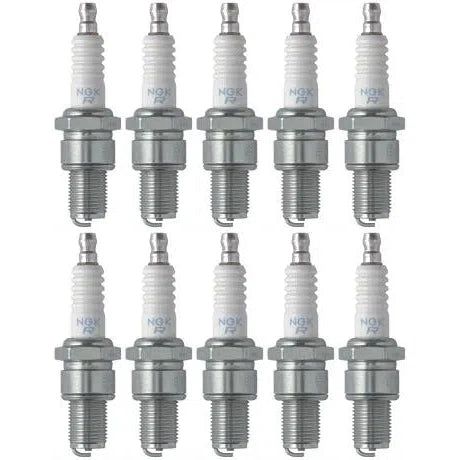 Set of 10 NGK Standard Spark Plugs for Yamaha WR200R 1992 Engine 200cc