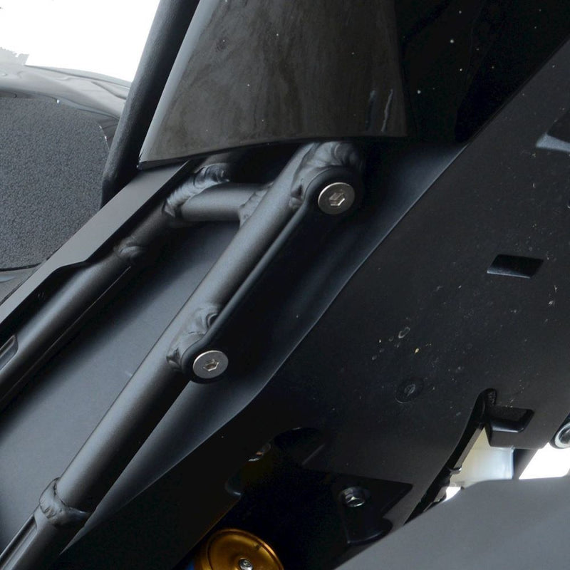 Load image into Gallery viewer, R&amp;G Racing Black Footrest Delete Blanking Plates For 2021-2023 Honda CBR1000RR-R Fireblade SP CBR10SPM

