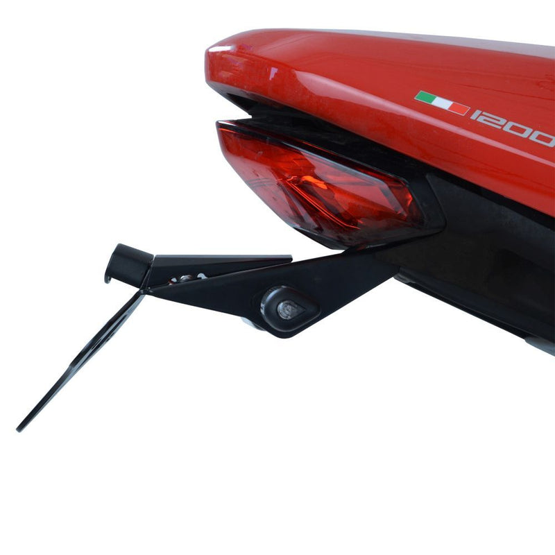 Load image into Gallery viewer, R&amp;G Racing Black Tail Tidy License Plate Holder For 2017-2018 Ducati Monster 1200
