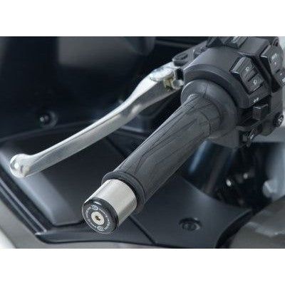 Load image into Gallery viewer, R&amp;G Racing Black Bar End Sliders For 2013-2016 Triumph Street Triple 675
