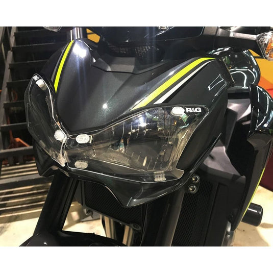 R&G Racing Clear Acrylic Headlight Shield For 2017-2019 Kawasaki Z900 ZR900