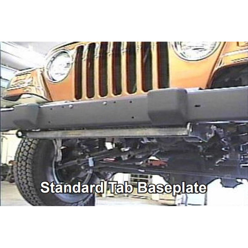 Load image into Gallery viewer, Blue Ox BX1118 Baseplate fits 1997-2002 Jeep Wrangler with Standard C-Channel Bumper (No Double Tube Bumpers)
