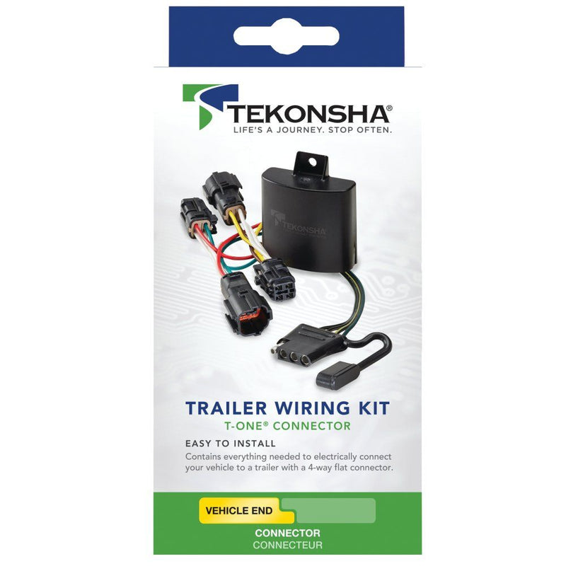 Load image into Gallery viewer, T-One Custom Harness, 4-Way Flat, with Protected Module fits Select Kia Telluride Without Factory Tow Package (No LED Tail Lights)
