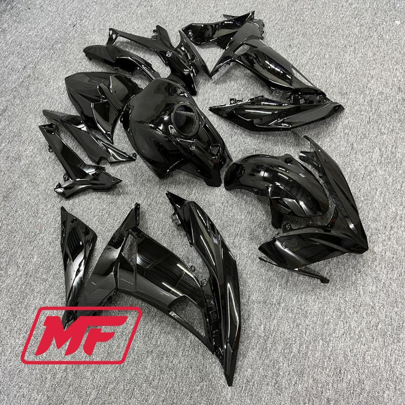 Load image into Gallery viewer, Monster Fairings Full Kit Kawasaki Ninja650 17-19 Gloss Black + Windshield + Gas Tank Cover
