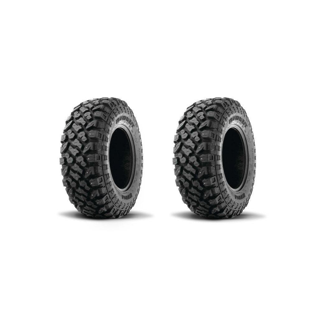Kenda Set of Two K3204R Klever XT Front Radial Tires (8 Ply) [27x9R-14]