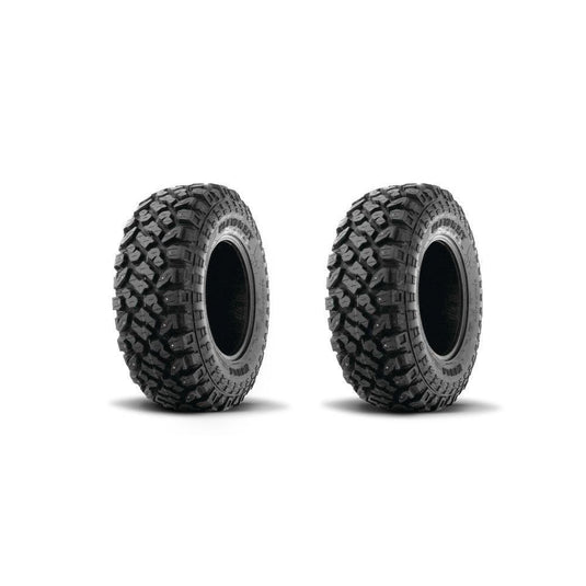 Kenda Set of Two K3204R Klever XT Front Radial Tires (8 Ply) [27x9R-14]