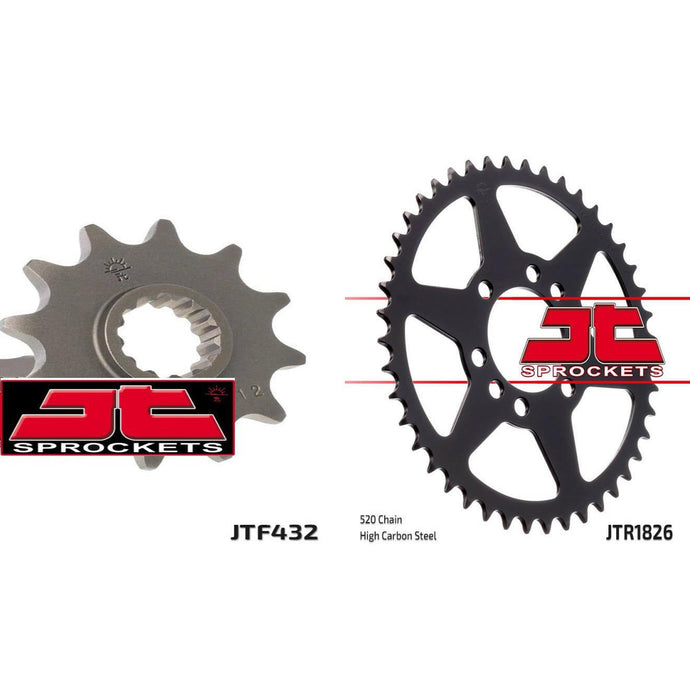 Front & Rear Sprocket Kit for SUZUKI LT250 R- F,G,H,J,K,L Quadracer 85-90