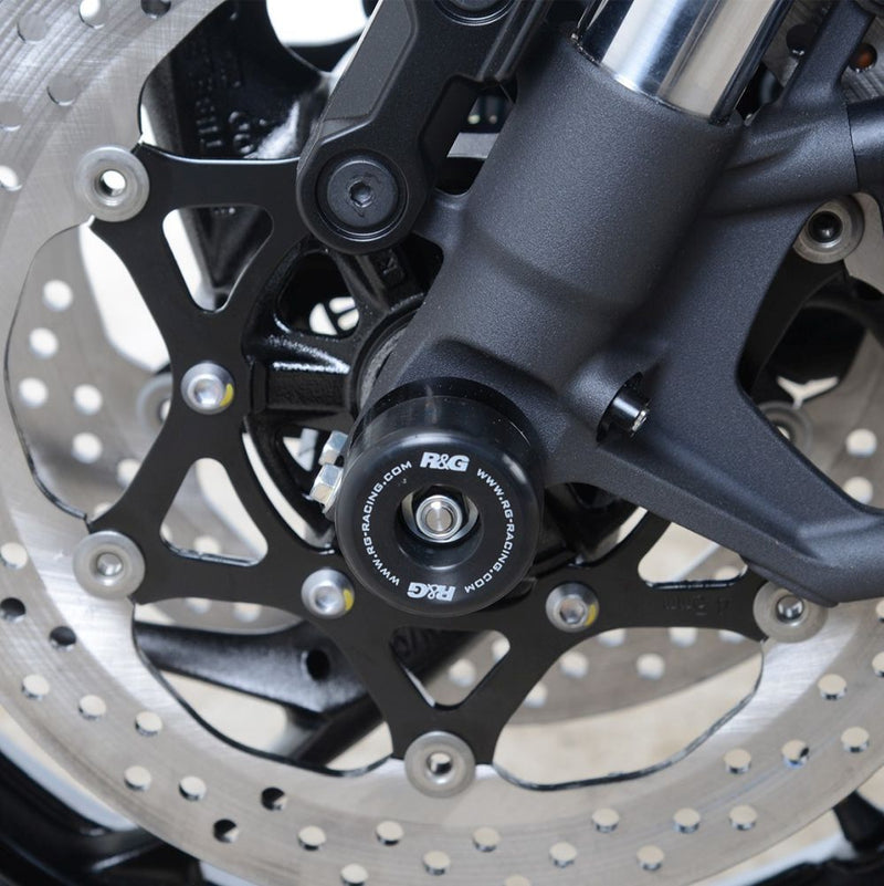 Load image into Gallery viewer, R&amp;G Racing Black Fork Protectors For 2021-2024 Suzuki GSX-S 950

