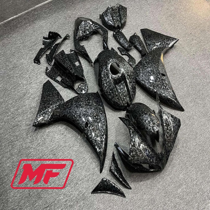 Monster Fairings Full Kit Yamaha R1 09-11 Forged Carbon Fiber Style + Windshield + Gas Tank Cover