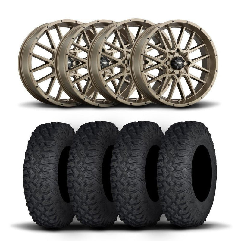 Load image into Gallery viewer, ITP Hurricane 15&quot; Bronze Wheels And Coyote Tires [35x10R-15]
